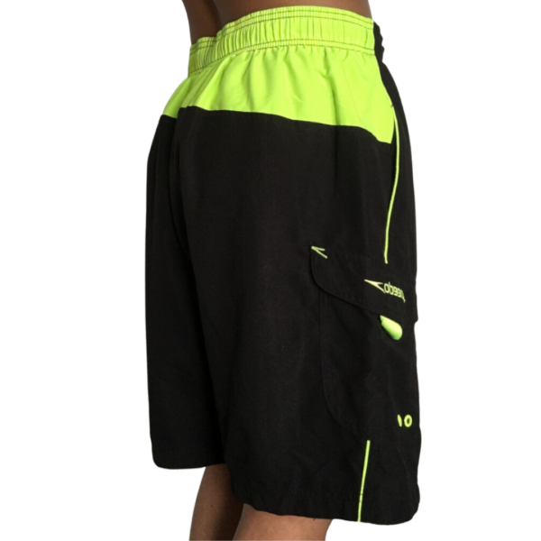 Neon Colorblock Swim Trunk Shorts - Image 2